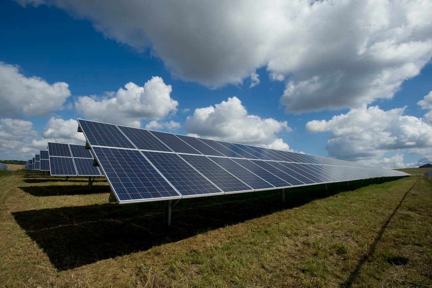 Photovoltaik-Module in der Sonne